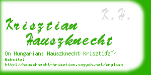 krisztian hauszknecht business card